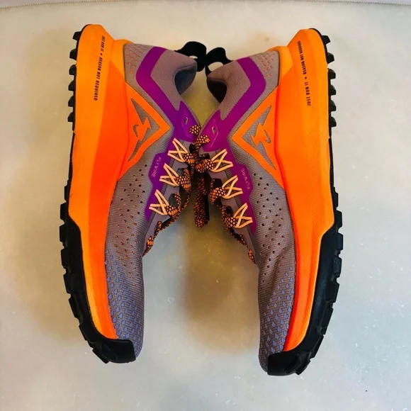 Nike React Pegasus Trail Purple and Orange Athletic Shoes Sz 6.5 - Picture 4 of 9